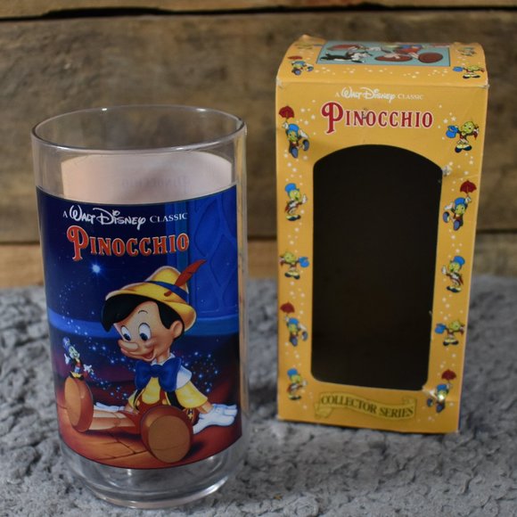 Disney Other - Vintage Disney and Burger King Pinocchio Plastic Collectible Drinking Glass